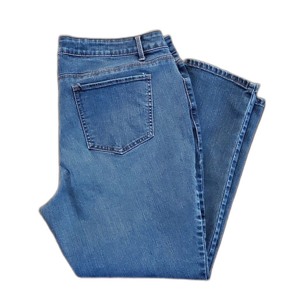 Faded Glory Womens Sz 18P Denim Blue Jeans Ultimate Skinny Mid Risez